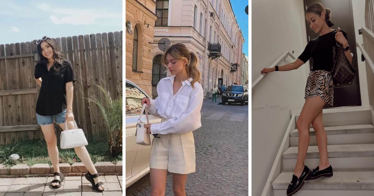 Summer Office Looks with Shorts for Women