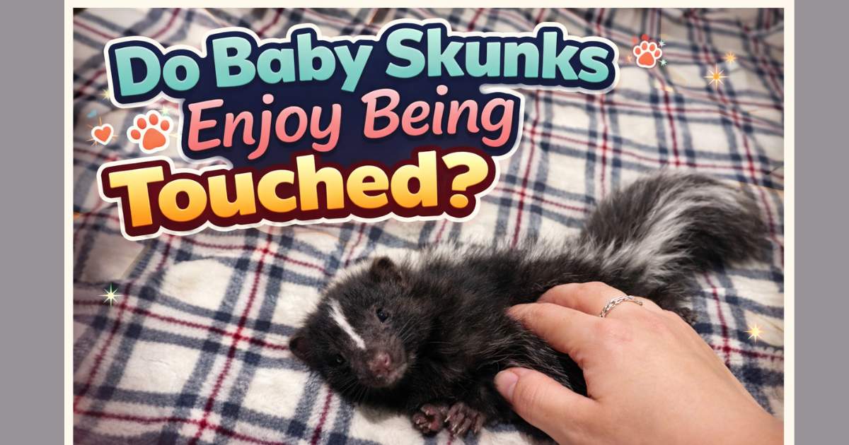Why Baby Skunks Respond to Gentle Touch