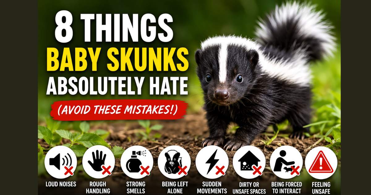 Things Baby Skunks Absolutely Hate
