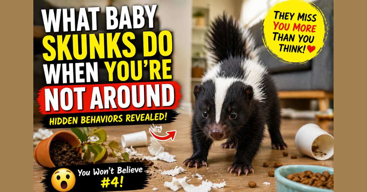 What Baby Skunks Do When You’re Not Around
