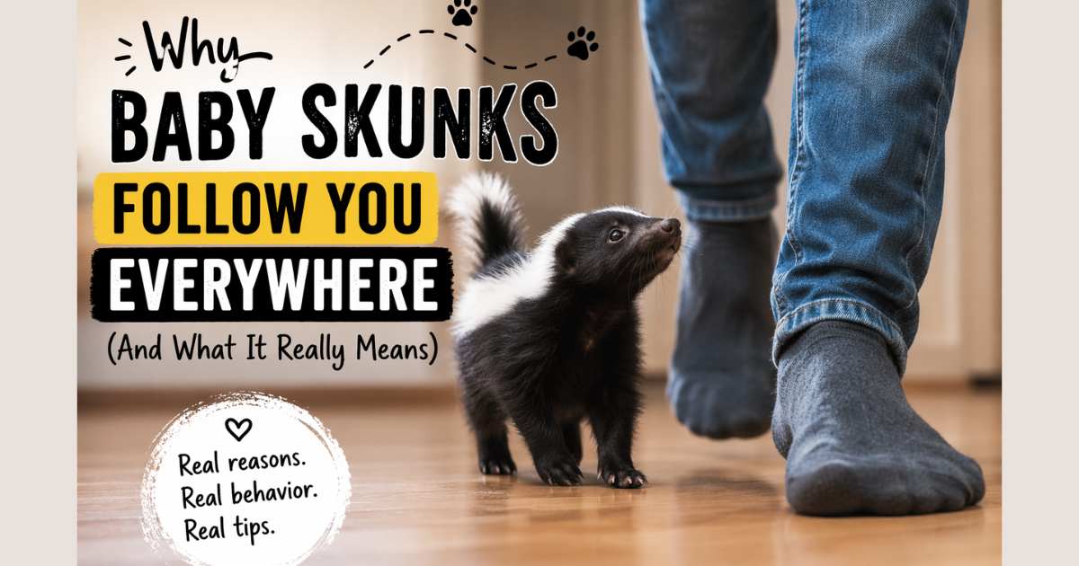 Why Baby Skunks Follow You Everywhere