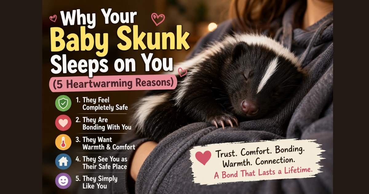 Why Your Baby Skunk Sleeps on You