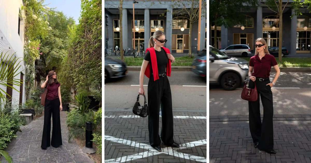summer outfits office black pant