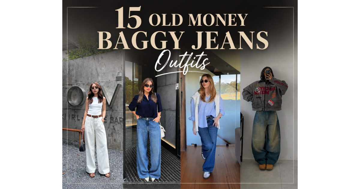 15 Relaxed Old Money Baggy Jeans Outfits