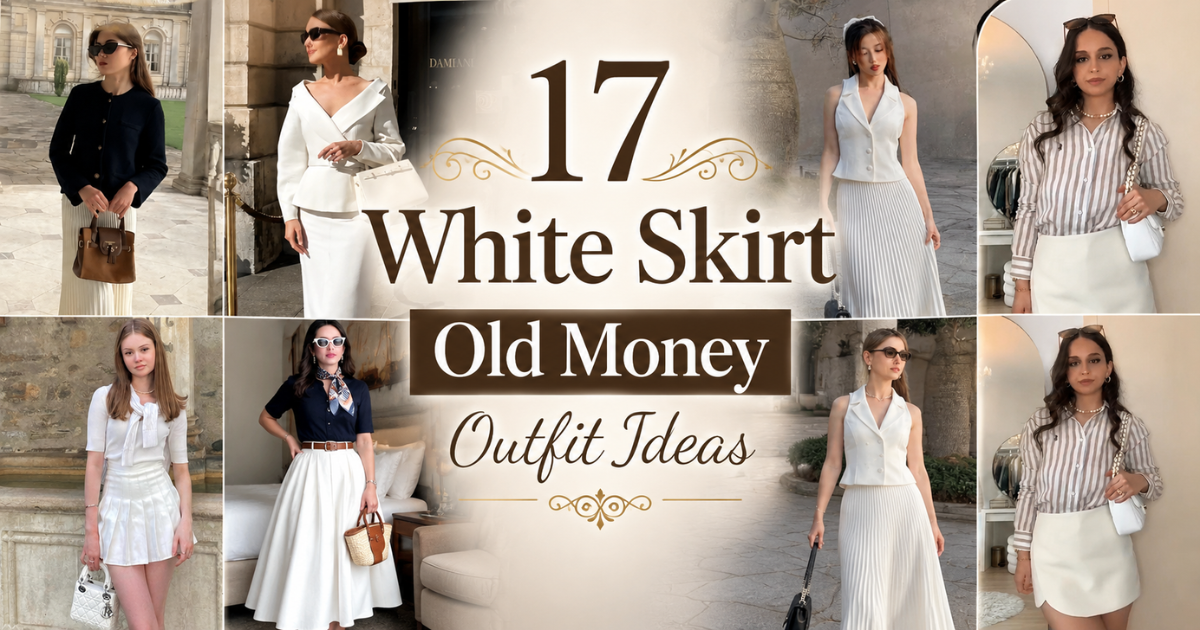 17 Elegant White Skirt Old Money Outfit Ideas