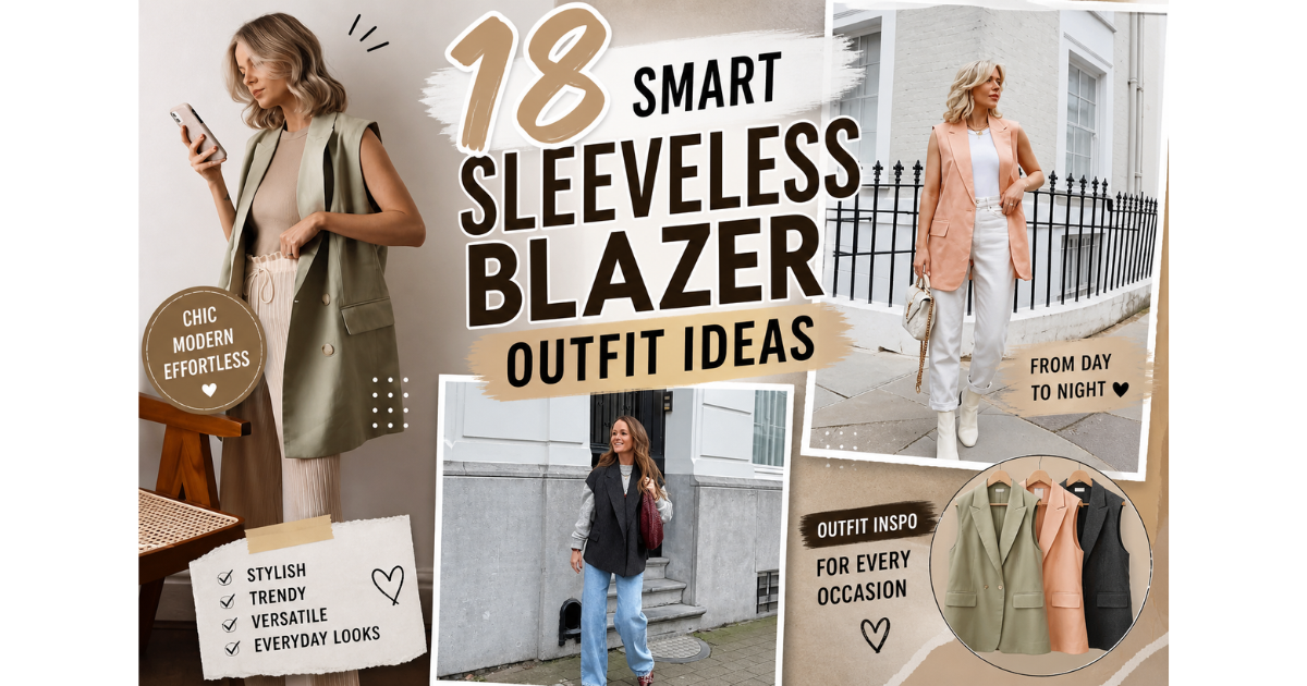 18 Smart Sleeveless Blazer Outfit Ideas