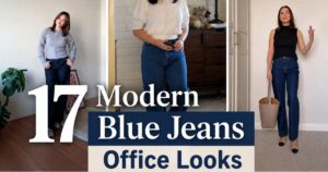 17 Modern Blue Jeans Office Looks