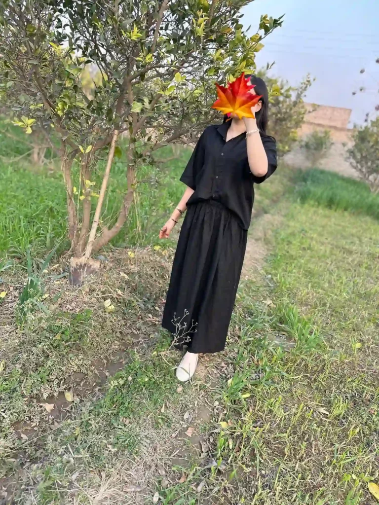 Black Button Shirt with Black Maxi Skirt Old Money Outfit