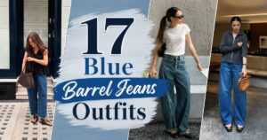17 Blue Barrel Jeans Outfits That Take the Trend From Casual to Chic