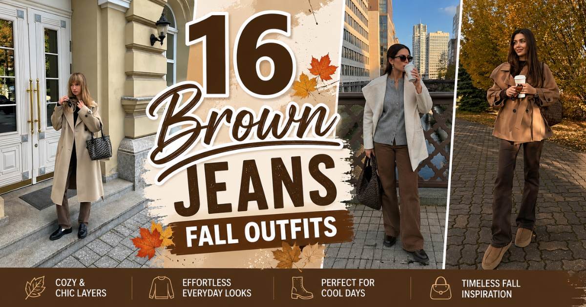 Brown Jeans Fall Outfits