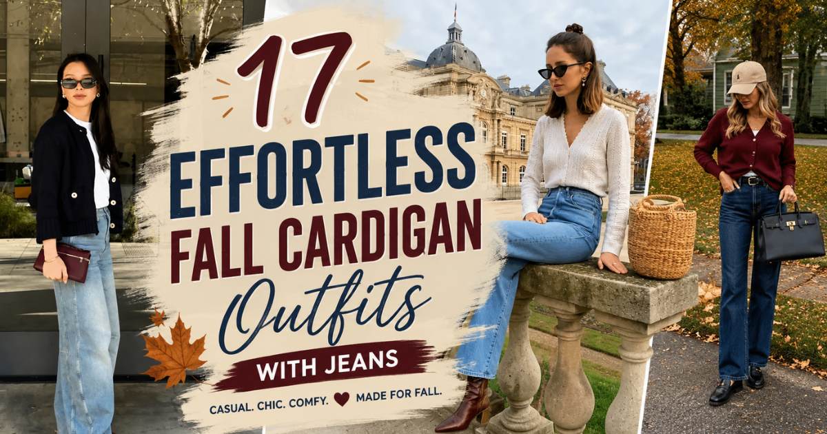 Effortless fall cardigan outfits