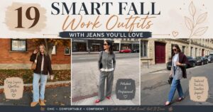 19 Smart Fall Work Outfits with Jeans You’ll Love