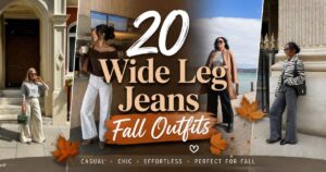 Wide Leg Jeans Fall Outfits