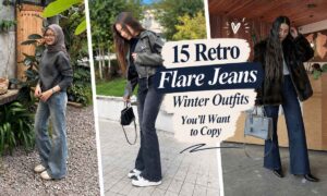15 Retro Flare Jeans Winter Outfits You’ll Want to Copy